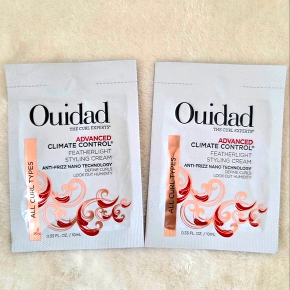 🪷5/$25! OUIDAD Anti-Frizz Styling Cream Set of 2 Travel Gym Size New